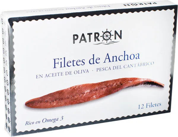 Filetes de anchoa del cantábrico aceite de oliva