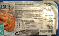 Crevettes cuites refrigerees