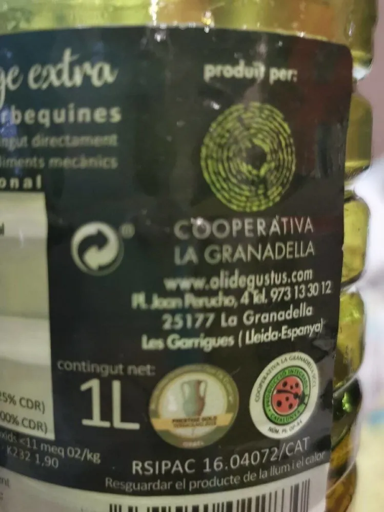 Oli d'oliva verge extra