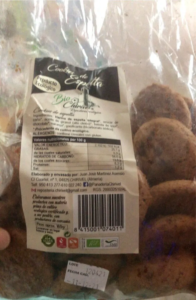 Cookies de espelta
