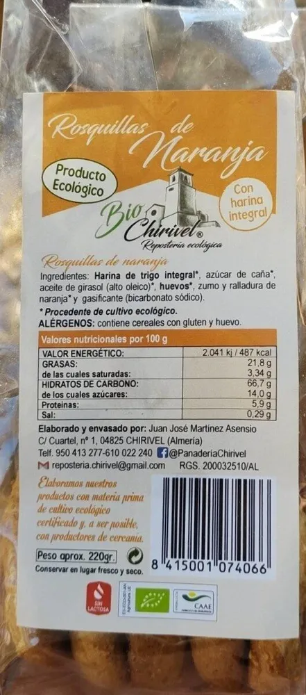 Rosquillas de naranja