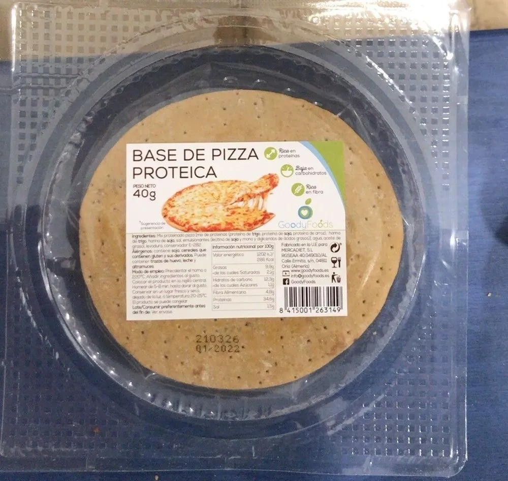 Base de pizza proteica