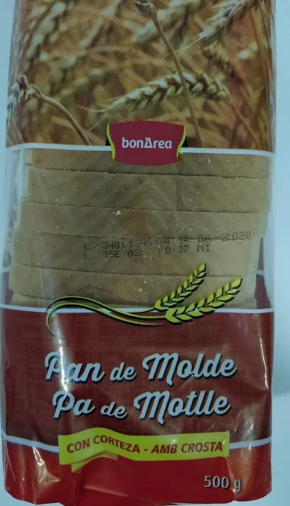 Pan de molde con corteza