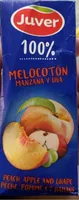 Zumo de melocotón manzana y uva