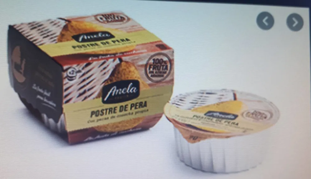 Postre de pera