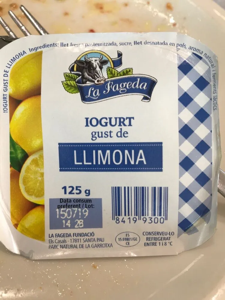 Iogurt de llimona