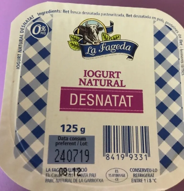 Iogurt Natural Desnatat