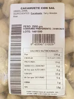 Cacahuete con sal
