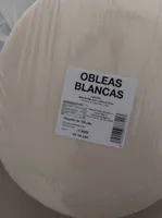 Obleas blancas redondas