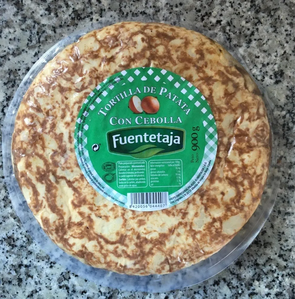 Tortilla de Patata Con Cebolla
