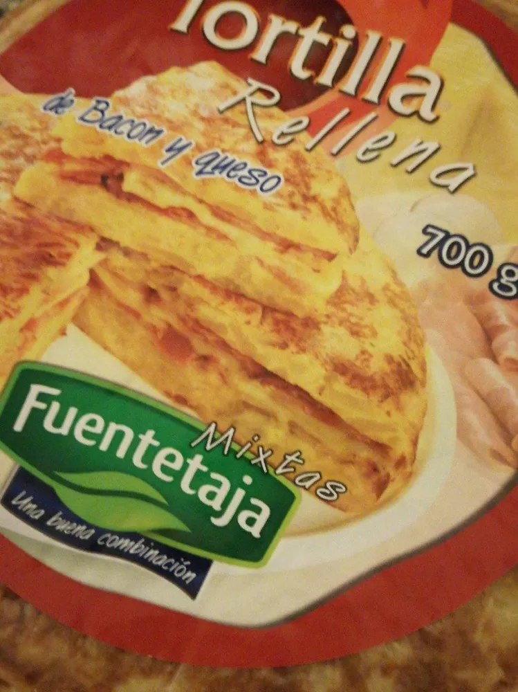 Tortilla bacon y queso