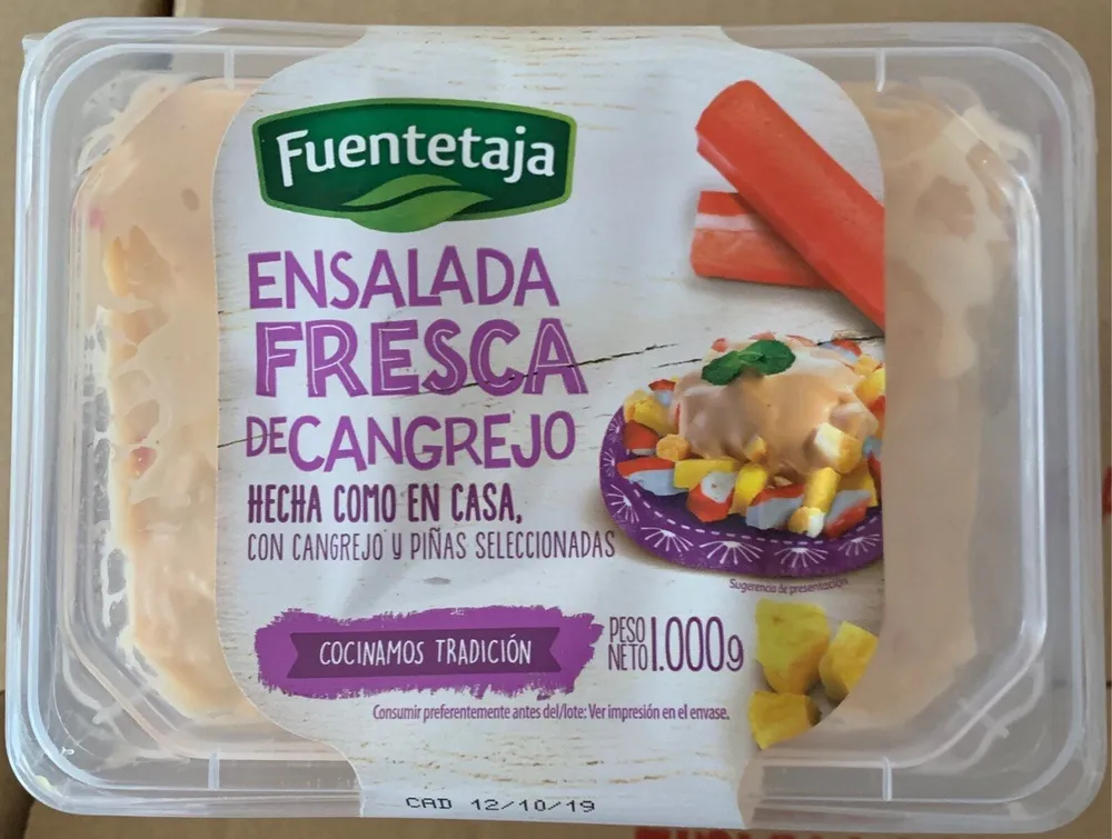Ensalada fresca de Cangrejo