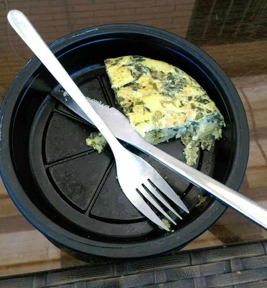 Tortilla de pommes de terres aux épinards