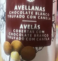Avellanas chocolate blanco trufado son canela