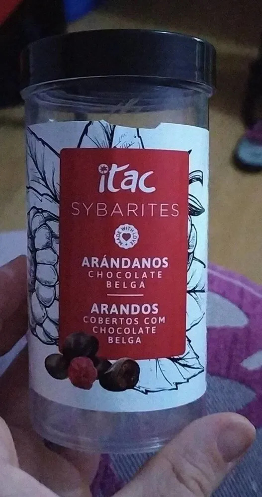 Arándanos con chocolate belga