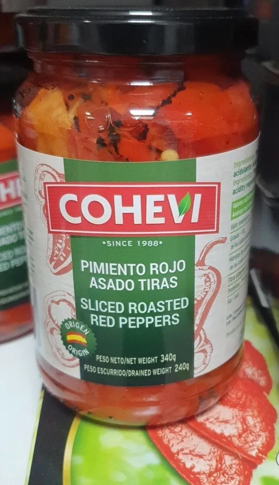Pimiento rojo asado tiras