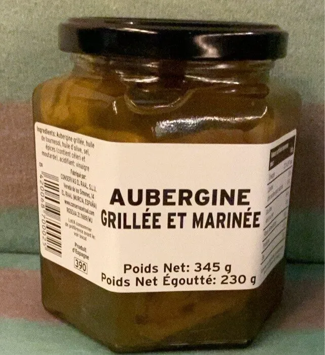 Aubergine grillée et marinée