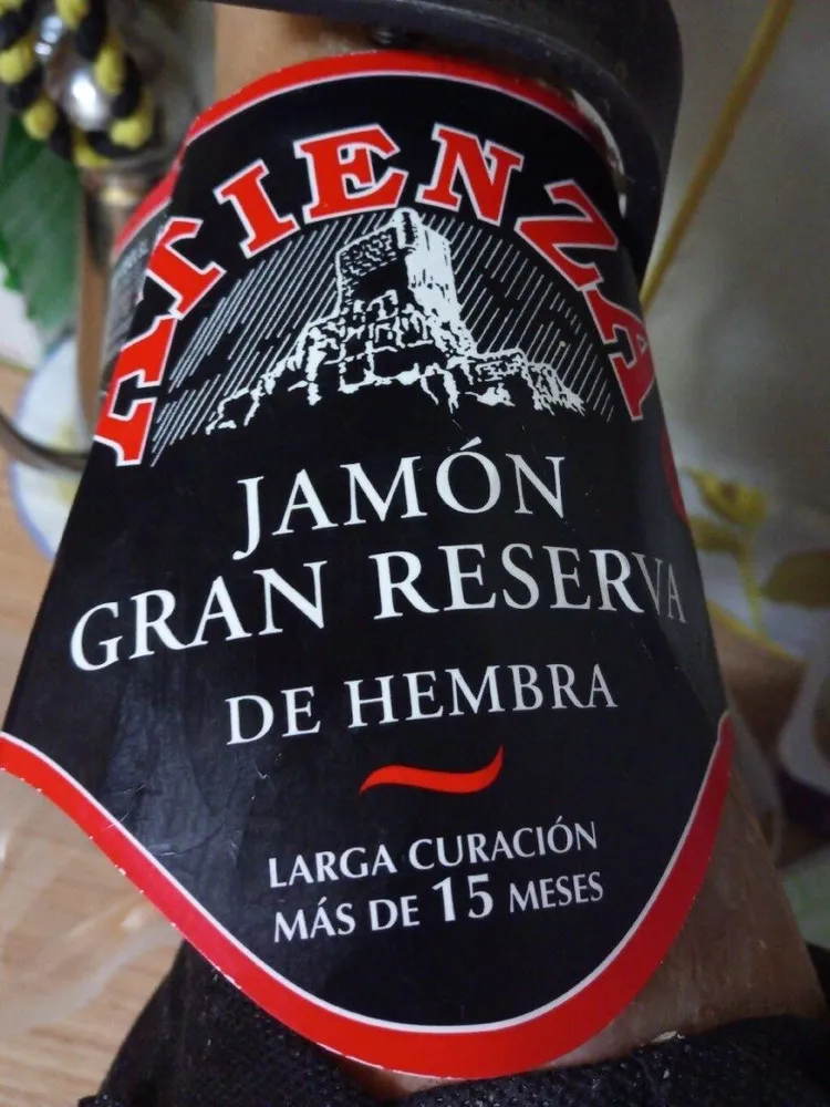 Jamón gran reserva de hembra