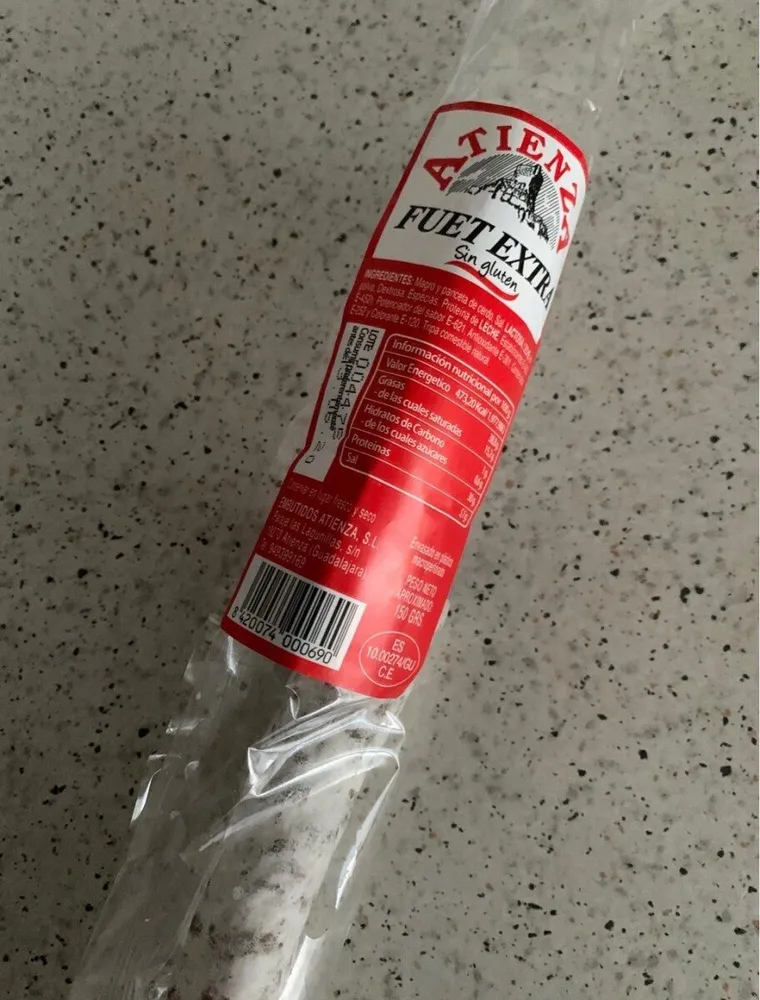 Fuet Extra sin gluten