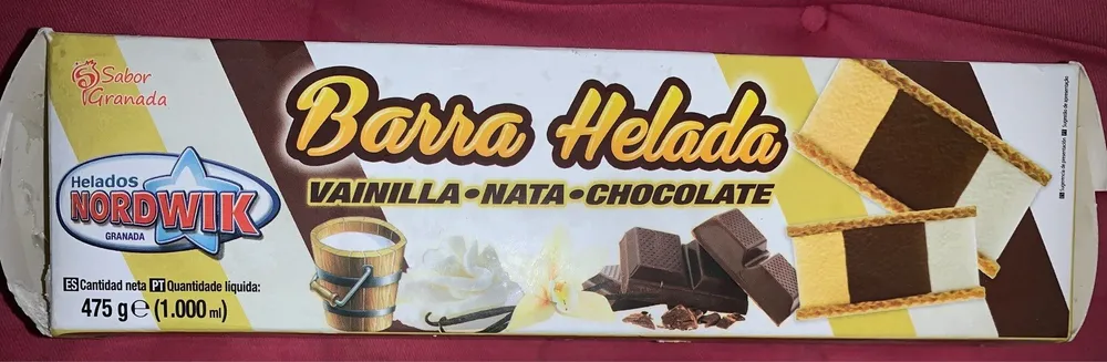 Barra Helado Vainilla•Nata•Chocolate
