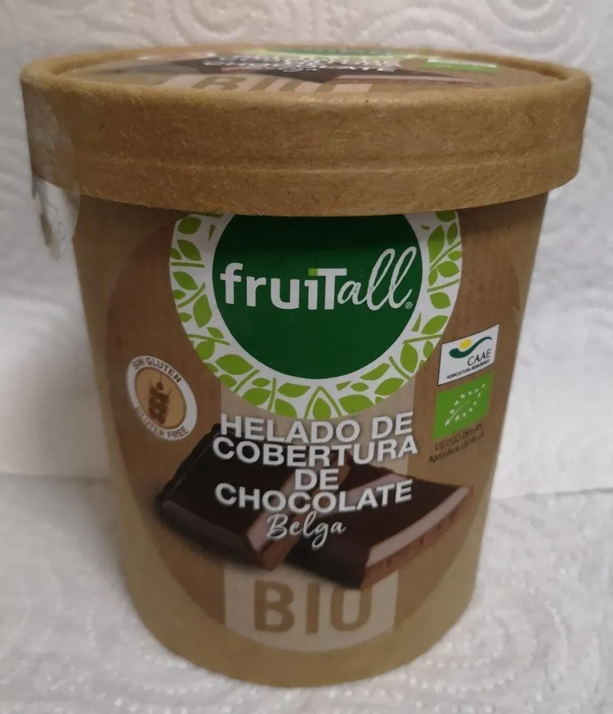 Helado de cobertura de chocolate Belga