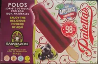 Sorbete de frutas con açai