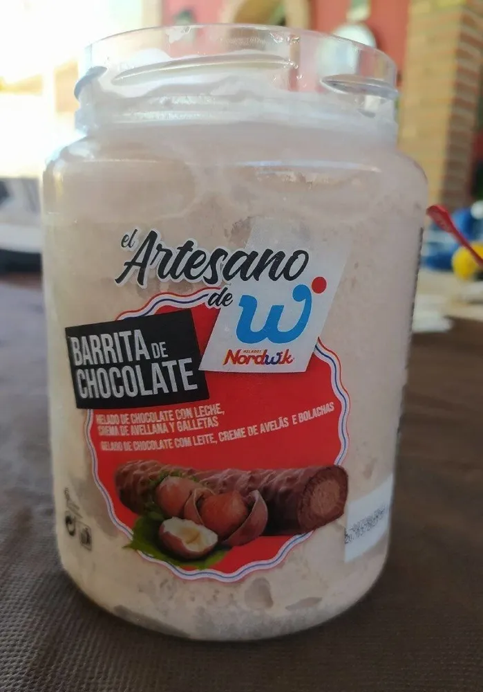 Helado barrita de chocolate