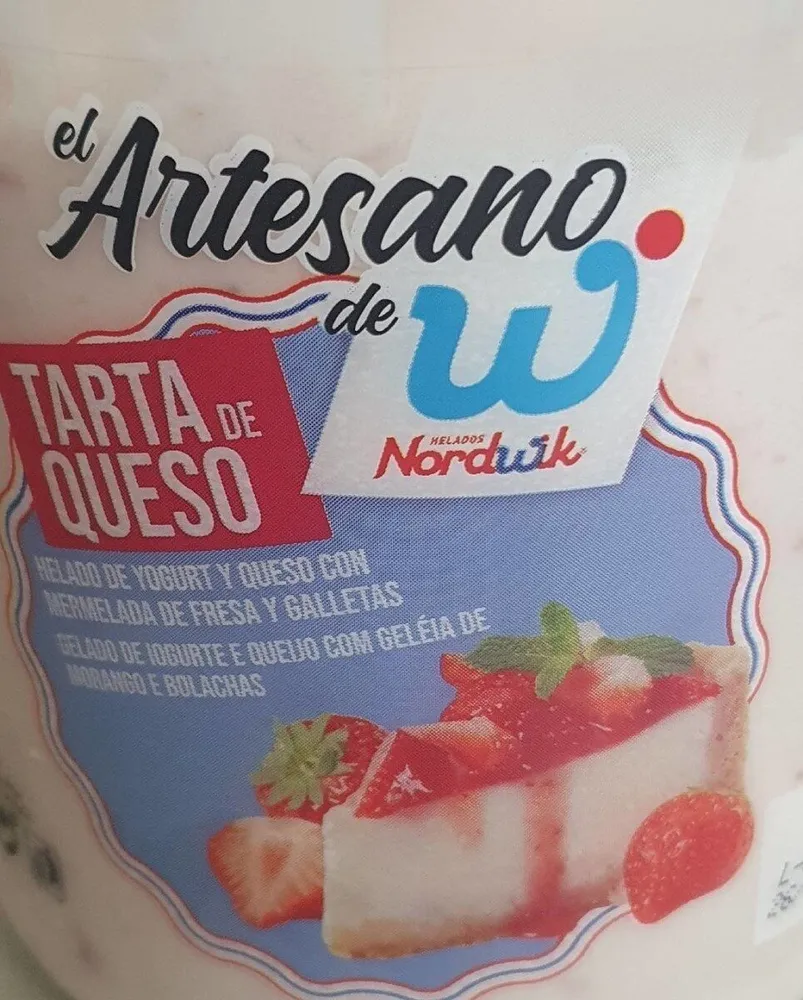 Helado tarta de queso