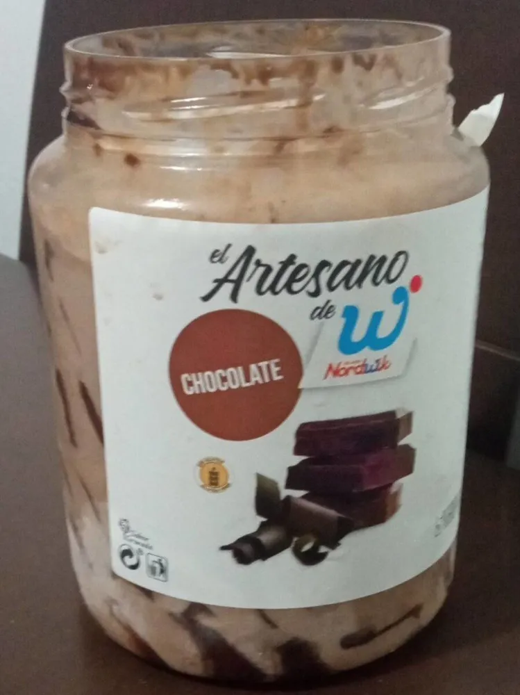 Helado artesano de chocolate