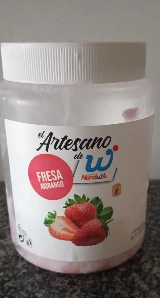 Helado de fresa el artesano