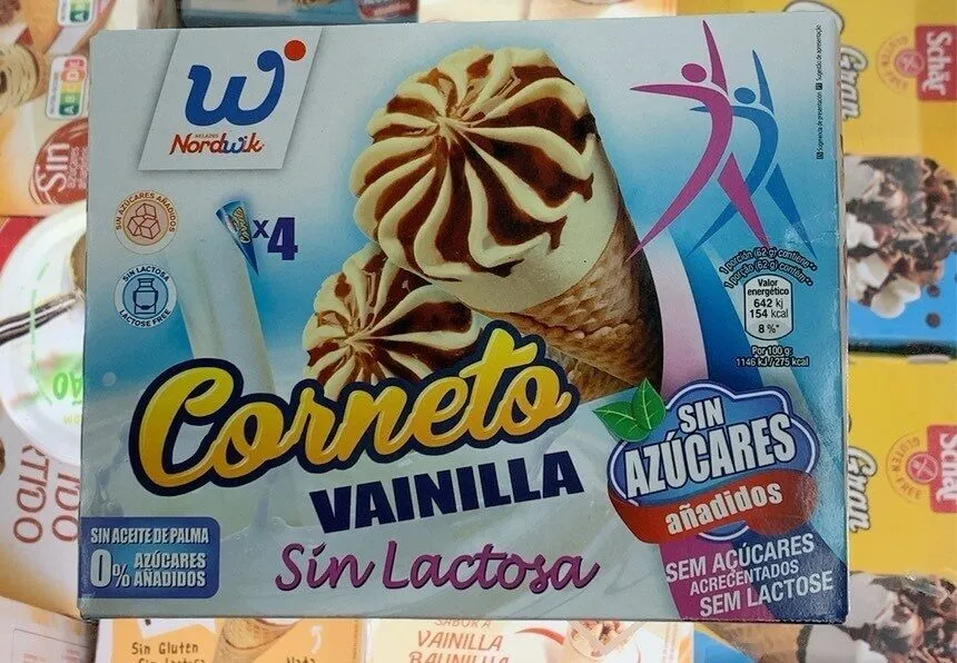 Corneto sin lactosa