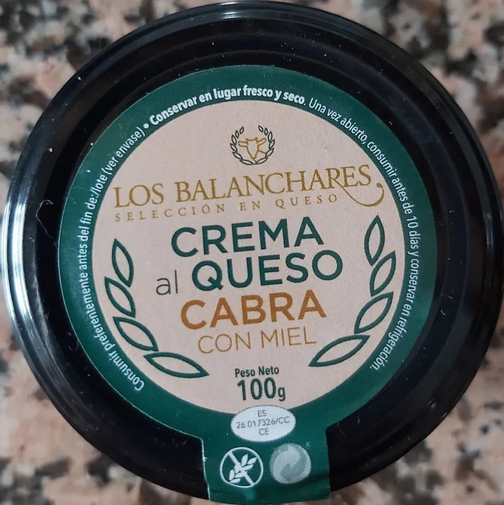 Crema de queso de cabra con miel