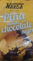 Piña bañada en chicolate