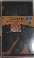 Naranja con chocolate negro