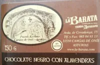 Chocolate negro con almendras