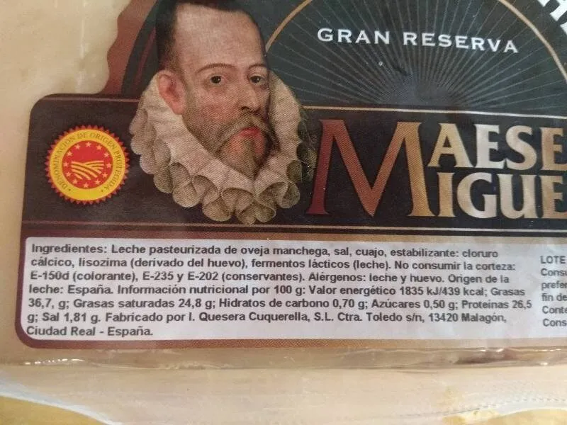 Queso Manchego Gran Reserva Maese Miguel