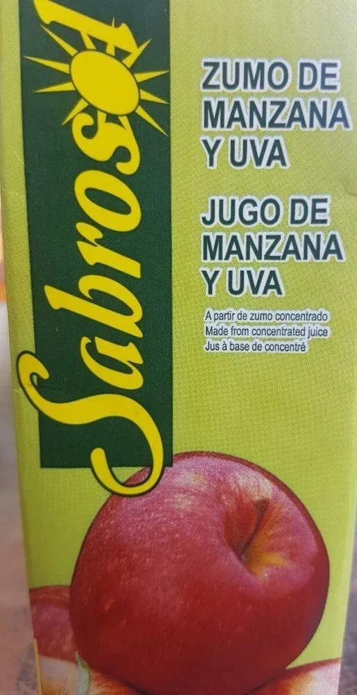 Jus de pomme et raisin