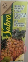 Zumo de piña y uva