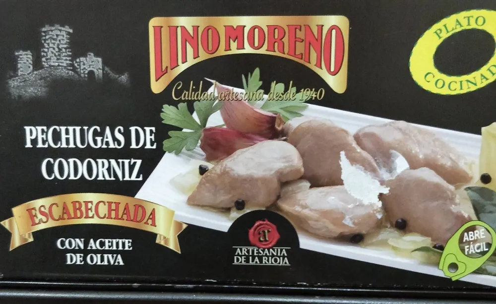 Pechugas de codorniz escabechada