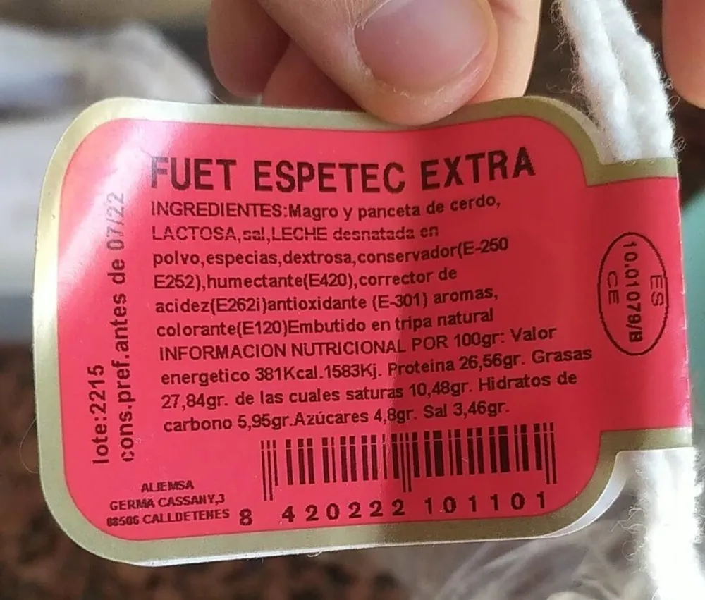 FUET ESPETEC EXTRA