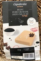 Bloc de foie gras de pato mi cuit