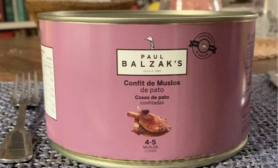 Confit de muslos de pato