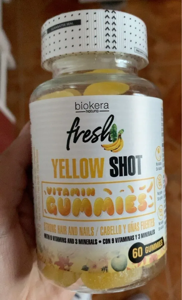 Yellow shot gummies