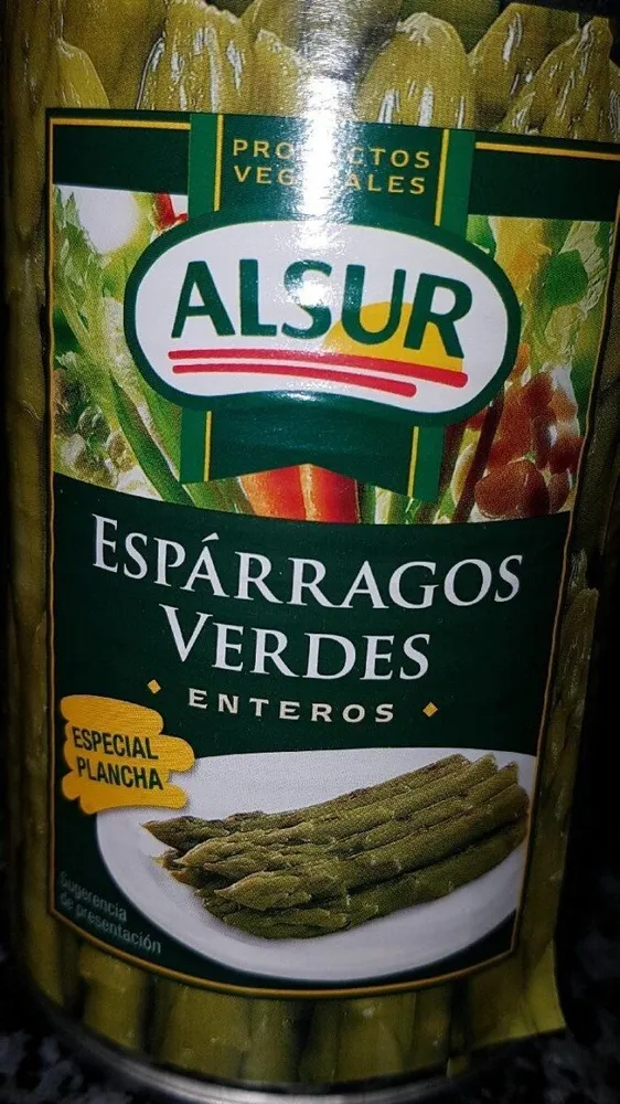 Espárragos verdes enteros