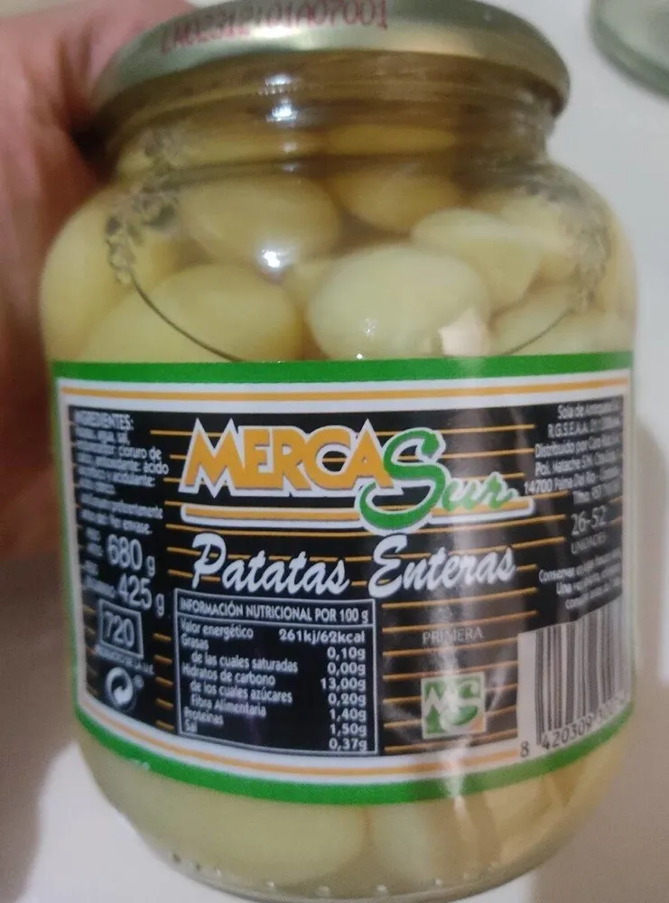 Patatas enteras