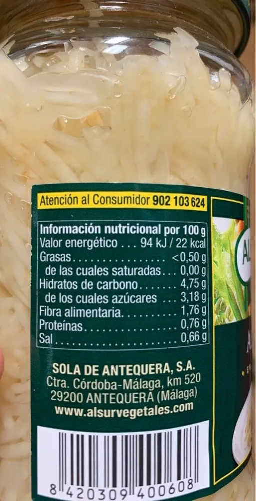 Apio en tiras