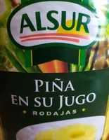 Piña en rodajas en su jugo