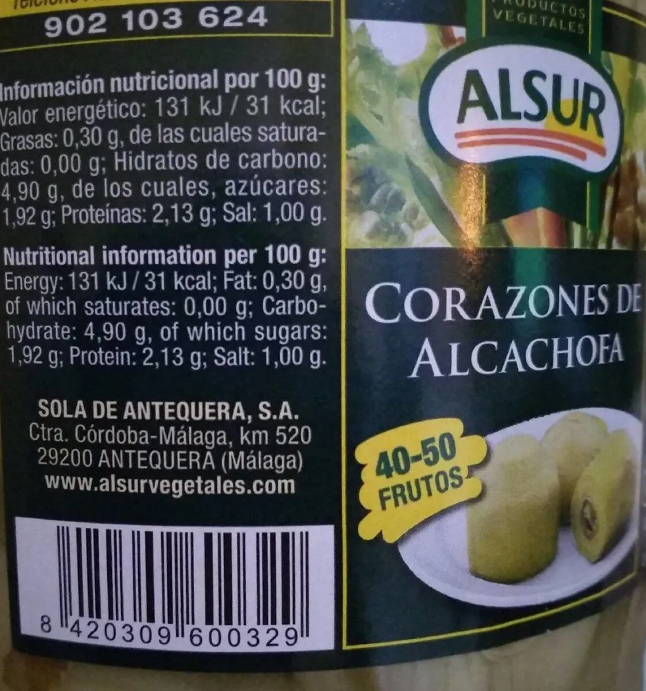Corazones de alcachofad