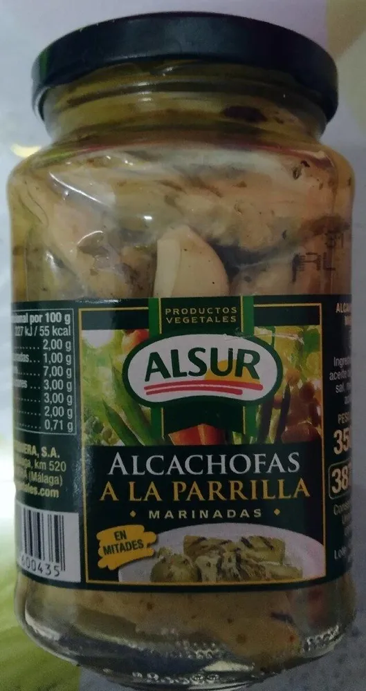 Alcachofas a la parrilla marinadas