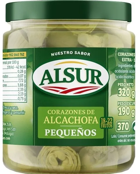 Corazones de alcachofas